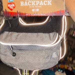 Arcadia Black and Gray dog harness/Backpack
